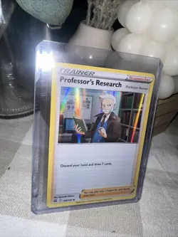 Pokemon Brilliant Stars Professor's Research 147 Ultra Rare Holo + Top Loader - Image 2