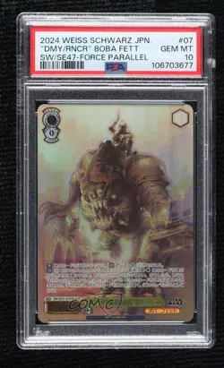 2024 Weiss Schwarz Star Wars Vol 2 Japanese FOP Boba Fett Rancor Ruler PSA 10 - Image 1