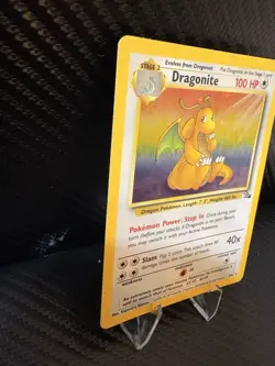 Dragonite Fossil Holo 4/62 – WOTC Vintage Pokemon Card – MP+ - Image 4
