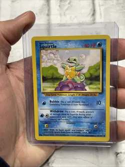 Pokemon Squirtle 63/102 Common Base Set Unlimited WOTC NM Vintage Vtg Card TCG - Image 1