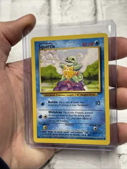 Pokemon Squirtle 63/102 Common Base Set Unlimited WOTC NM Vintage Vtg Card TCG - Image 2