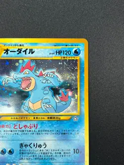 [NM] Feraligatr Pokemon Card Japanese No.160 Neo Premium File Vintage Holo 8F10 - Image 5