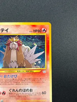 [NM] Entei Pokemon Card Japanese No.244 Neo 3 Revelation 2000 Vintage Holo 8F6 - Image 5