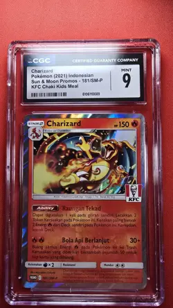 Pokemon Charizard 181/SM-P KFC Kentucky Fried Chicken Promo Card CGC 9 - Image 1
