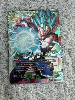 Going All In SSB Vegito BT3-055 Leader Foil Dragon Ball Super Card Game LP - Image 3