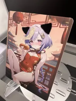 Beautiful Delicate Moan Card Goddess Story ST-12 QIQI Genshin Impact KITTY FUR - Image 3