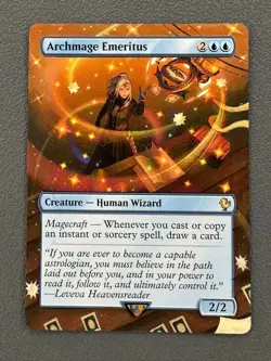 Archmage Emeritus MTG Final Fantasy Commander Hand Painted Extended Altered Art - Image 1