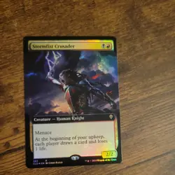 Stormfist Crusader Extended Art FOIL Throne of Eldraine MTG MAGIC NEW UNPLAYED - Image 1