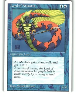 Magic the Gathering - Fourth Edition Lord of Atlantis 82 Rare 1995 - Image 1