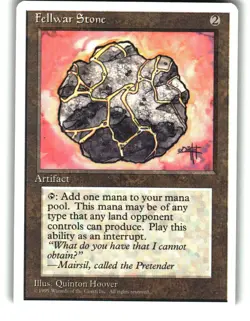 Magic the Gathering - Fourth Edition Fellwar Stone 337 Uncommon 1995 - Image 1