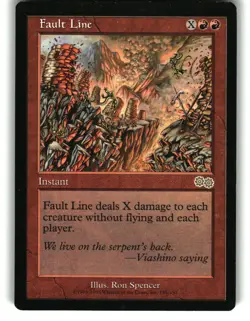 Magic The Gathering - Urza's Saga Fault Line 185 Rare 1998 - Image 1