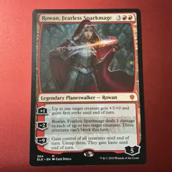 Throne of Eldraine #304 Rowan, Fearless Sparkmage Regular Mythic MTG - Image 1