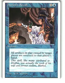 Magic the Gathering - Fourth Edition Hurkyl's Recall 1995 77 Rare - Image 1