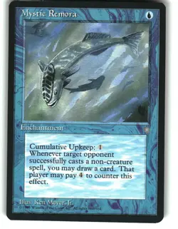 Magic the Gathering - Ice Age Mystic Remora 1995 87 Common - Image 1