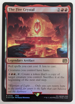 The Fire Crystal (0135) Final Fantasy FIN, Magic MtG, Foil - NM! - Image 1
