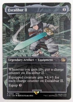 Excalibur II (0352) Borderless, Final Fantasy FIN, Magic MtG, Regular - NM! - Image 1