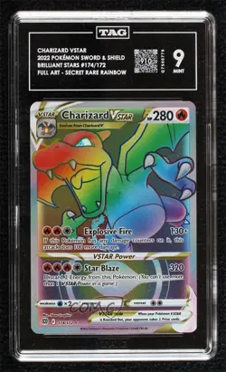Charizard VSTAR SE Pokemon Sword & Shield Brilliant Stars TAG 9 MINT - Image 1