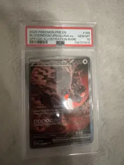 Pokemon Bloodmoon Ursaluna ex Special Illustration Rare Holo PSA 10 168/131 - Image 2