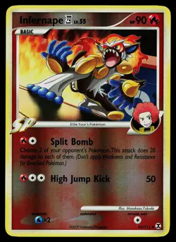 Pokemon Card - Infernape E4 Rising Rivals 43/111 Uncommon Reverse Holo - Image 1