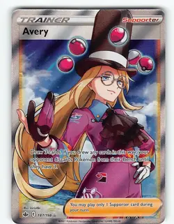 AVERY 187/198 RARE ULTRA CHILLING REIGN POKEMON NM - Image 2