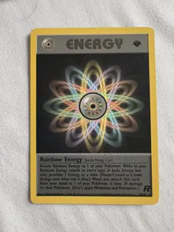 Rainbow Energy 80/82 Team Rocket 1st Edition Rare 2000 Wizards Pokemon English - Image 1