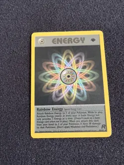 Rainbow Energy 80/82 Team Rocket 1st Edition Rare 2000 Wizards Pokemon English - Image 4