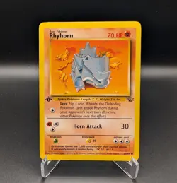 Rhyhorn - 1st Edition - 61/64 Jungle - LP - Pokemon TCG - Image 1