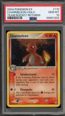 Pokemon Charmeleon EX Team Rocket Returns Holo Secret Rare #110 PSA 10 Gem Mint - Image 1