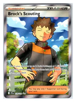 Pokemon TCG - Brock's Scouting - SV09: Journey Together 179/159 Ultra Rare - Image 1