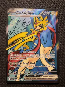 Pokemon TCG Hop’s Zacian 176/159 Full Art Ultra Rare Holo Journey Together - Image 1