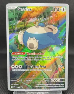 Snorlax SVP 051 Illustration Rare - Pokemon 151 ETB Black Star Promo Sealed NM - Image 1