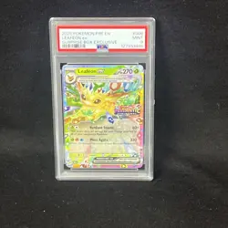 Pokemon TCG Leafeon ex 006/131 Prismatic Evolutions Stamp PSA 9 - Image 1