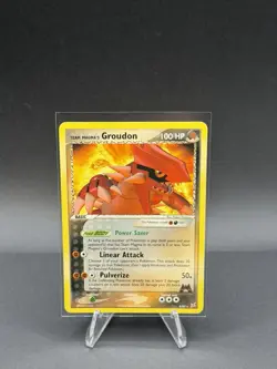 Pokemon TCG- 2004 Team Magma’s Groudon 9/95 Team Magma Vs Team Aqua MP - Image 1