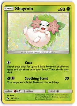 Pokemon TCG Shaymin 15/156 SM - Ultra Prism Holo Rare NM - Image 1