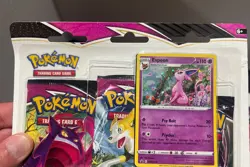Pokemon TCG Fusion Strike 2- 3 Pack Blister Factory Sealed Espeon-Eevee - Image 3