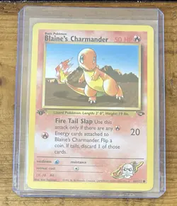 Pokemon TCG Blaine’s Charmander #60/132 Non Holo 1st Edition Vintage 1999-2000 - Image 1
