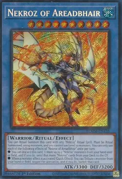 BLMM-EN135 "Nekroz of Areadbhair" Secret Rare YuGiOh! NEW - Image 1