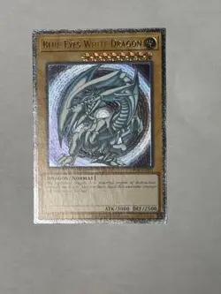 YUGIOH NA ENHANCED Blue-Eyes White Dragon OP28-EN001 Ultimate Rare NM #2 - Image 1