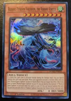 Radiant Typhoon Varuroon, The Vibrant Vortex DOOD-EN016 Super Rare Yu-Gi-Oh! TCG - Image 1