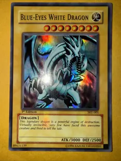 Blue Eyes White Dragon SKE-001 Super Rare 1st Edition - Image 1