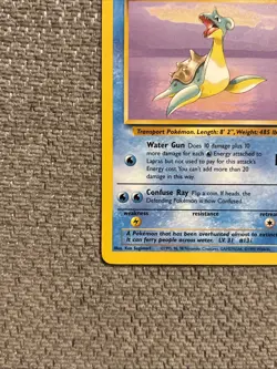 Pokemon TCG Fossil Lapras Card 25/62 Non-Holo, Unlimited Rare, Vintage NM / LP - Image 5