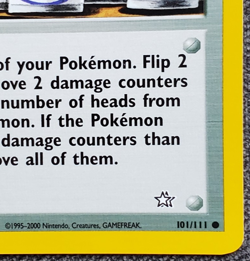 1st Edition Moo Moo Milk - Neo Genesis - #101/111 - Vintage Pokemon Card 2000 - Image 4