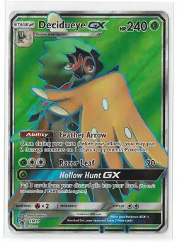 Decidueye GX SM37 Black Star Promo Full Art FA Sun & Moon Pokemon TCG Card NM - Image 1