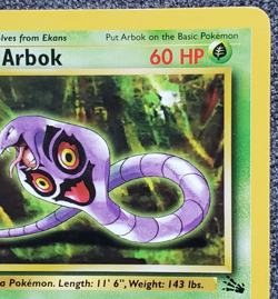 1st Edition Arbok - Fossil - #31/62 - Vintage Pokemon Card 1999 WOTC - Image 3
