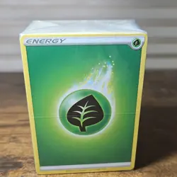 Pokemon TCG Grass Energy Card Pack English Standard Size 2020 - Image 1