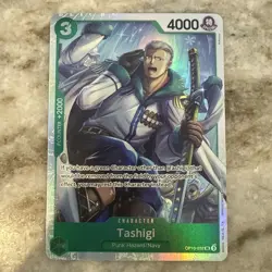 Tashigi OP10-032 Super Rare Royal Blood English One Piece Card - Image 1