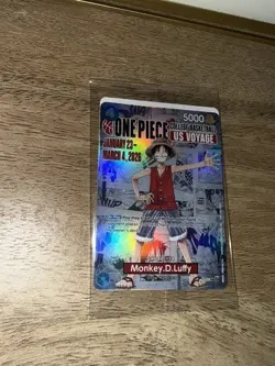 🔥🏀One Piece Monkey.D.Luffy US College Basketball Promo Card *SEALED*🔥🏀 - Image 5