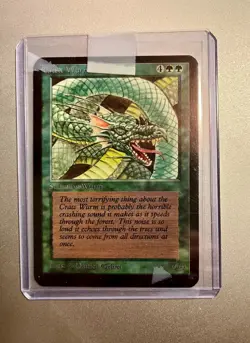 Vintage ALPHA Edition Craw Wurm NM-Mint Beauty! MTG Magic the Gathering - Image 1