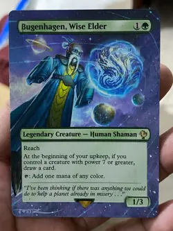 Bugenhagen Wise Elder MTG Final Fantasy Commander Hand Painted Altered Art Tentz - Image 2