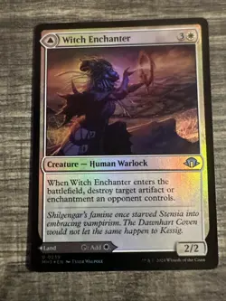 [1x] Witch Enchanter // Witch-Blessed Meadow - Foil Near Mint, English Modern Ho - Image 1